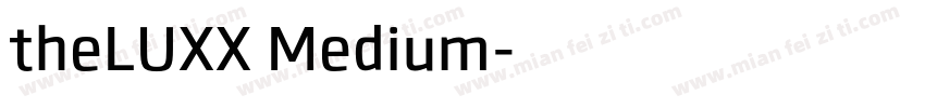 theLUXX Medium字体转换